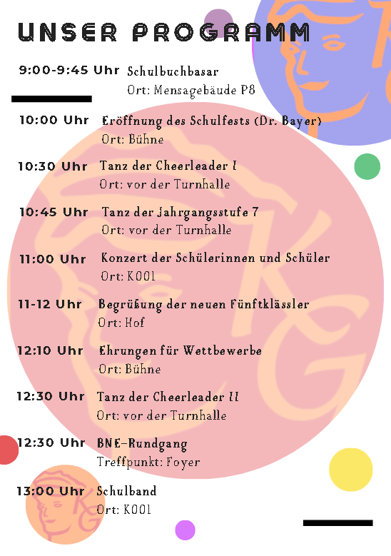 2025 Schulfest Programm